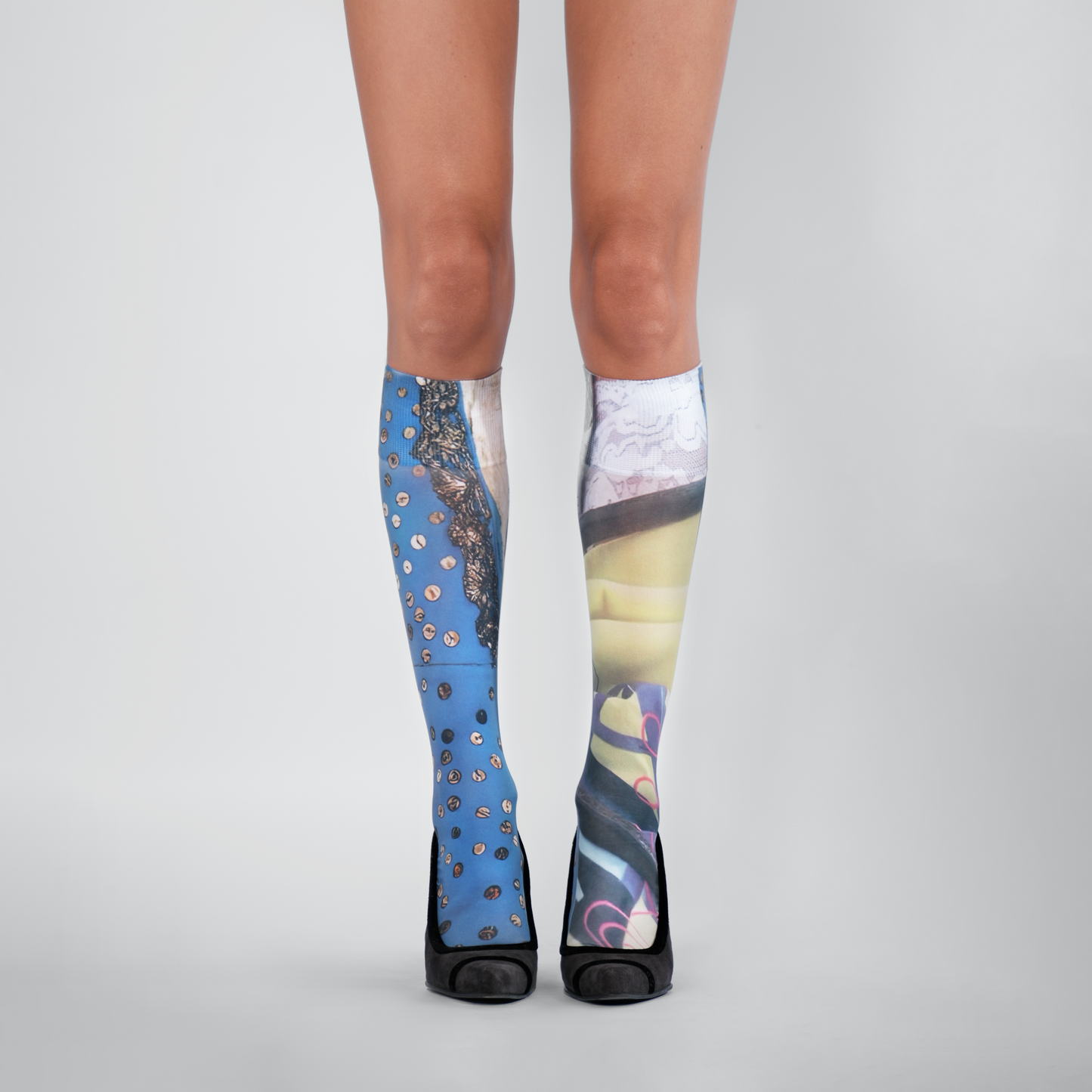 Blue Sequins Stockings