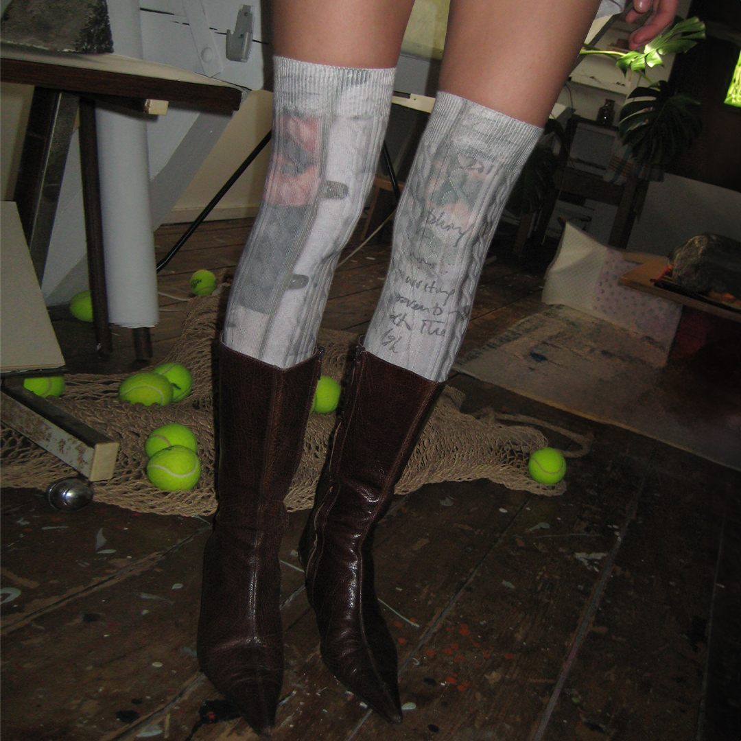 Love Letter Knee High Socks