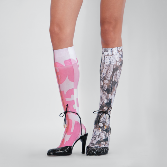 Silver Sequins Stockings