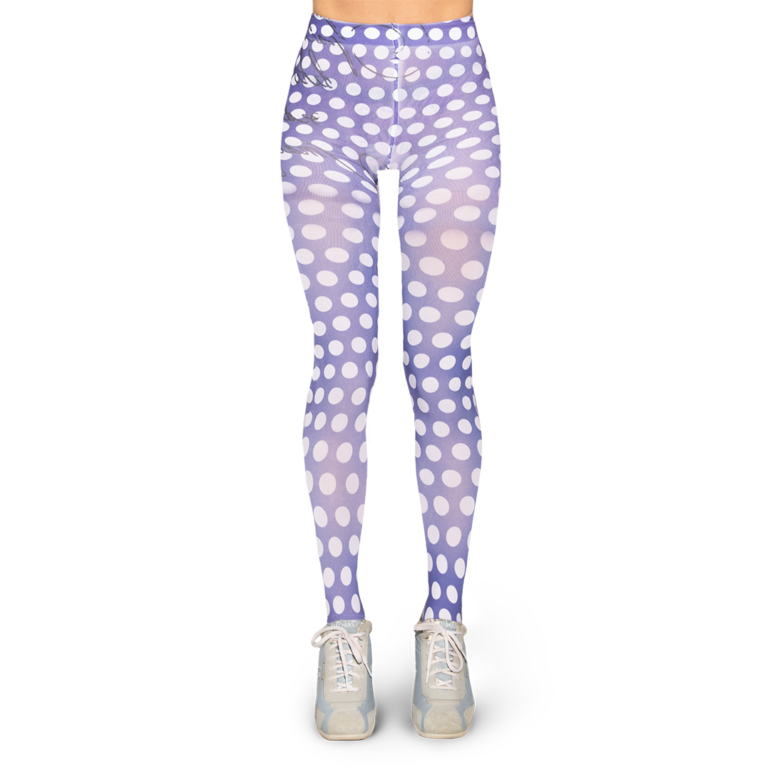 Polka dots blue tights